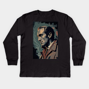 Sherlock Holmes Kids Long Sleeve T-Shirt